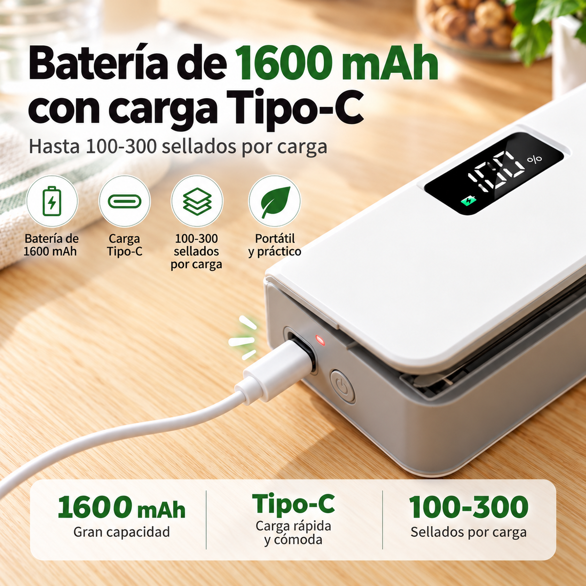 Sellador de bolsas de plástico